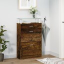 vidaXL Skoskap r?kt eik 63x24x104 cm konstruert tre