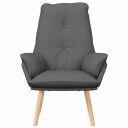  Avslappende stol Mørke grå 69 x 74 x 93 cm stoff