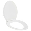 vidaXL Toalettsete med soft-close og hurtigfeste hvit