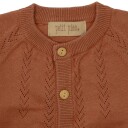 Petit Piao Cardigan Knit Pattern Copper Brown (116 / 6 år)