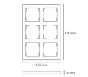 SG Ramme 2x3-Hull Hvit