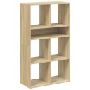  Bokhylle sonoma eik 66x31x112 cm konstruert tre