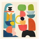 Minimal Abstract Geometry 2 Plakat Plakat / 30x30cm