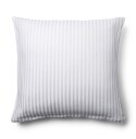 Borg Living Putetrekk - 60x63cm - 100% Bomullssateng - Stripet Hvit