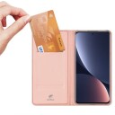 Dux Ducis Skin Pro-Deksel Til Xiaomi 13 Pro Med Flip-Kort Lommebokstativ Rosa