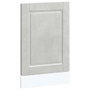  Oppvaskmaskin panel Porto betonggrå 45x1,5x67 cm konstruert tre 8721158424778