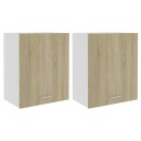 vidaXL Hengende skap 2 stk sonoma eik 50x31x60 cm sponplate