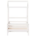  Sengeramme med tak hvit 100x200 cm heltre furu 8721102670558