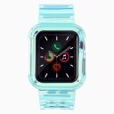 Hurtel Silikonarmbånd Armbåndsarmbånd Armbåndsveske Sett med lys til Apple klokke 42mm Blå