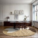 Runde tepper   Chiniot brun/beige/hvit Størrelse: Ø 200 cm