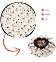Play&Go Lekematte Ø: 140 Cm Space Glow Play&Go OneSize Lekematte Hvit Svart