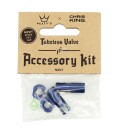 Peatys x ChrisKing Tubeless Ventil Kit Navy