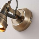 Lindby Veggspot Perseas, antikk messing