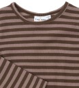 The New Genser - Rib - TnstFro - Chestnut Striped - The New - 1½ år (86) - Genser - Brun