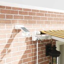  Automatisk Uttrekkbar Markise med LED Flerfarget Stripe 600x300 cm