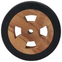 Reservehjul for solseng 2 stk heltre teak  