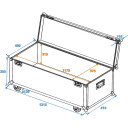 Roadinger Universal Transport Case R-7 120x40cm With Wheels