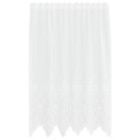  Blondegardin med gardiner Hvit 150 x 160 cm Polyester