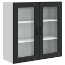  Kjøkkenskap med hylle Svart 80 x 31 x 80 cm Konstruert tre