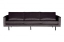 BePureHome - Rodeo 3 pers. sofa fløyel - Antrasitt