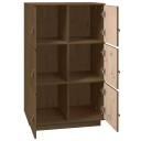 vidaXL Highboard honningbrun 67x40x108,5 cm heltre furu