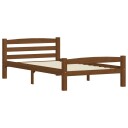 vidaXL Sengeramme honningbrun heltre furu 100x200 cm