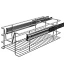 B2X Teleskop Teleskopisk ettermonteringsskuff 30 cm forkrommet metall