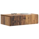 vidaXL Vegghengt Sidebord Gammelt tre 59 x 34,5 x 17 cm Konstruert tre
