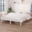 vidaXL Sengeramme hvit heltre furu 120x190 cm UK Small Double