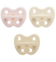 Hevea Smokk Trial Trio Pack Newborn 0+ mdr Powder Pink Cream & Milky White   3 stk.