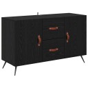  Serviesskap med skuff Svart Eik 100 x 36 x 60 cm Konstruert tre