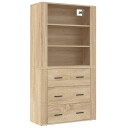 vidaXL Highboard sonoma eik konstruert tre