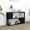 vidaXL Bokhylle svart 100x24x63 cm sponplate