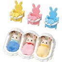 Sylvanian Families Trillinger Med Tilbehør - Lekesett for Dukkehus, 19 Deler