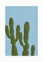Desert Growth Cactus Silhouettes Plakat Plakat / 70x100cm