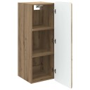 vidaXL Vegghengt skap Artisan eik 33 x 34,5 x 94 cm Konstruert tre