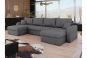 Alvared Sofa Dobbeldivan 4 seter   Mørk grå