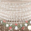 vidaXL Eventyrlysslynger 40 m 400 LED kaldhvitt 8 funksjoner