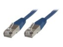 MicroConnect - Nettverkskabel - RJ-45 (hann) til RJ-45 (hann) - 50 cm - FTP - CAT 5e - blå
