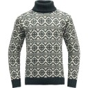 Devold Unisex Hoddevik Wool High Neck M , Anthracite/Off White