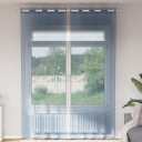  Voile gardiner med grommets 2 stk kongeblå 8721158551344