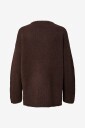 pieces   Genser Pctina Ls O Neck Knit   Brun