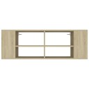 vidaXL Vegghengt TV-benk sonoma eik 102x35x35 cm sponplate