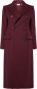 Tommy Hilfiger Wool Classic Db Long Coat   DEEP BURGUNDY   38