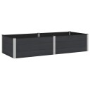 vidaXL Høybed Svart 250 x 100 x 54 cm