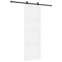 vidaXL glidende dør med tilbehørsett hvit 83x232 cm solid tre furu