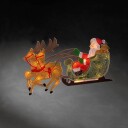 Trendcollection Vindussiluett nisse med slede 20 LED 28 x 30 cm