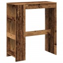  Barbord med stativer gammelt tre 90x40x103,5 cm konstruert tre 8721158386687