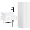 vidaXL Baderomsinnredningssett 2 stk. Hvit 33 x 34,5 x 100 cm