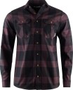 Aclima Men's ReBorn Woolshirt Check Dark Grey/Bordeaux Check Dark Grey / Bordeaux L